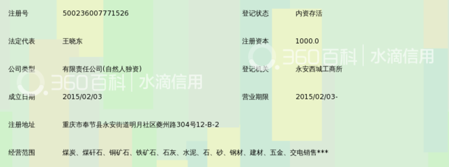重慶市奉節(jié)縣個體戶注冊指南 以天坪礦產品行業(yè)為例
